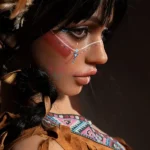 159cm 4ft9 Silicone Ample Bosom Wide Hips Raven Hair Sex Doll #SG3 Head in Stock (US Only)