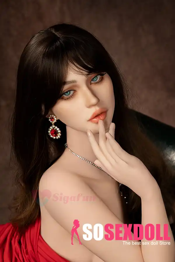 159cm 4ft9 Silicone Plump Breast Ample Hips Black Hair Sex Doll #SG3-01 Head in Stock (US Only)