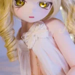 159 cm (5 Fuß 2 Zoll) große TPE-Anime-Blondine-Engel-Elfe-Lolita-Prinzessin-Sexdoll #Y008 Kopf