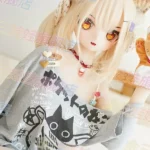 159cm 5ft2 TPE Anime Cat girl Light Blonde Hair Slim Sex Doll #Y007 Head