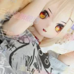 159cm 5ft2 TPE Anime Cat girl Light Blonde Hair Slim Sex Doll #Y007 Head
