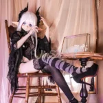 159cm 5ft2 TPE Anime Dark Elf Petite Chest Silver Hair Sex Doll #Y008 Head