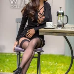 160cm 5ft2 TPE Office Lady B Cup Chest Slim Figure Brown Sex Doll #70 Head