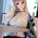 160cm 5ft3 TPE Anime Plump Boobs Thick Hips Golden Sex Doll #Y013 Head