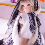 160cm 5ft3 TPE Anime Plump Boobs Thick Hips Golden Sex Doll #Y013 Head