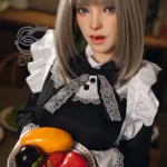 161cm 5ft3 Silicone Elegant Maid Costume Sex Dolls E Cup