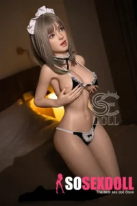 161cm 5ft3 Silicone Elegant Maid Costume Sex Dolls E Cup