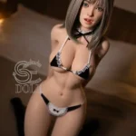 161cm 5ft3 Silicone Elegant Maid Costume Sex Dolls E Cup