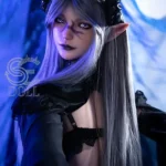 161cm 5ft3 Silicone Mysterious Dark Beauty Sex Dolls E Cup