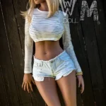 162cm 5ft3 TPE F Cup Chest Big Butt Blonde Sex Doll #382 Head
