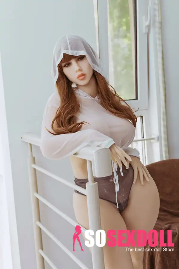 163cm 5ft3 TPE Mature Women H Cup Chest Chubby Hips Sex Doll #198 Head