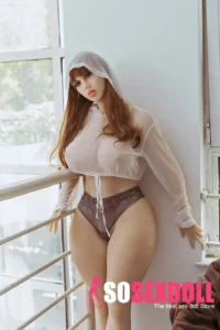 163cm 5ft3 TPE Mature Women H Cup Chest Chubby Hips Sex Doll #198 Head
