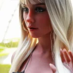 163cm 5ft4 Silicone Busty Thick Body Golden Hair Sex Doll #SS162 Head