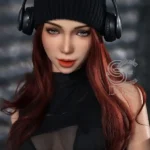 163cm 5ft4 Silicone Slim Red Hair Beauty Sex Dolls C Cup
