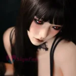 164cm 5ft4 Silicone Full Figured Red Eyes Black Hair Sex Doll #SG6-02 Head in Stock (US Only)