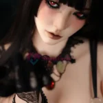 164cm 5ft4 Silicone Full Figured Red Eyes Black Hair Sex Doll #SG6-02 Head in Stock (US Only)