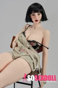 164cm 5ft4 Silicone Round Chest Full Ass Short Hair Sex Doll #SG2 Head in Stock (US Only)