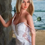 165cm 5ft4 Bridal Gown Style Sex Dolls Elegant White Dress Sex Dolls