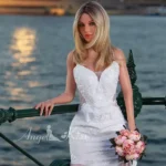 165cm 5ft4 Bridal Gown Style Sex Dolls Elegant White Dress Sex Dolls