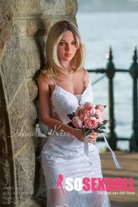 165cm 5ft4 Bridal Gown Style Sex Dolls Elegant White Dress Sex Dolls