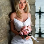 165cm 5ft4 Bridal Gown Style Sex Dolls Elegant White Dress Sex Dolls