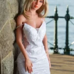 165cm 5ft4 Bridal Gown Style Sex Dolls Elegant White Dress Sex Dolls