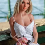 165cm 5ft4 Bridal Gown Style Sex Dolls Elegant White Dress Sex Dolls