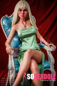 165cm 5ft4 Elegant Green Dress Sex Dolls Luxury Evening Outfit Sex Dolls