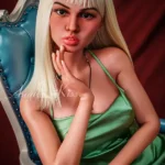 165cm 5ft4 Elegant Green Dress Sex Dolls Luxury Evening Outfit Sex Dolls