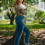 ตุ๊กตายางสำหรับผู้ใหญ่ สูง 165 ซม. (5 ฟุต 4 นิ้ว) ทรงลำลอง มีเสน่ห์ ขี้เล่น คัพ C