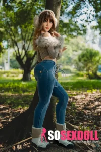 ตุ๊กตายางสำหรับผู้ใหญ่ สูง 165 ซม. (5 ฟุต 4 นิ้ว) ทรงลำลอง มีเสน่ห์ ขี้เล่น คัพ C