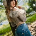 ตุ๊กตายางสำหรับผู้ใหญ่ สูง 165 ซม. (5 ฟุต 4 นิ้ว) ทรงลำลอง มีเสน่ห์ ขี้เล่น คัพ C