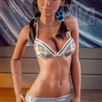 166cm 5ft5 TPE C Cup Bust Slender Black Hair Sex Doll #266 Head