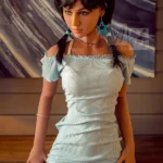 166cm 5ft5 TPE C Cup Bust Slender Black Hair Sex Doll #266 Head