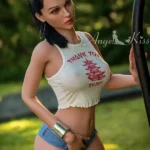 175cm 5ft7 Crop Top Outdoor Sex Dolls Denim Shorts Summer Sex Dolls