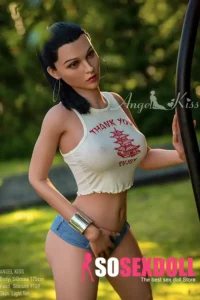 175cm 5ft7 Crop Top Outdoor Sex Dolls Denim Shorts Summer Sex Dolls