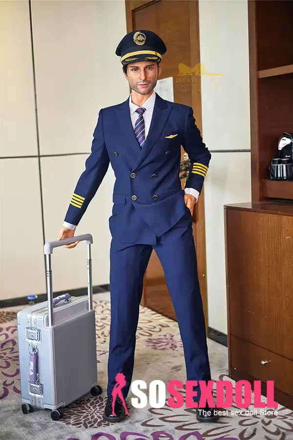 Silicone Athletic Confident Pilot Realistic Male Sex Doll