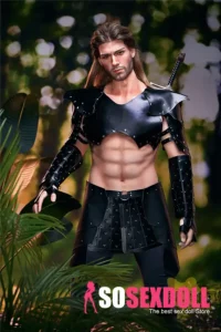 Silicone Muscular Bold Outdoor Forest Warrior Sex Doll