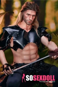 Silicone Muscular Bold Outdoor Forest Warrior Sex Doll