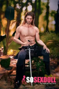 Silicone Muscular Bold Outdoor Forest Warrior Sex Doll