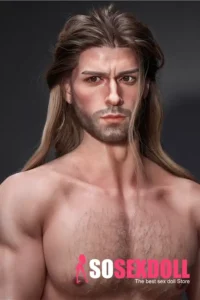 Silicone Muscular Bold Outdoor Forest Warrior Sex Doll