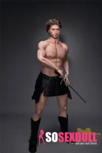 Silicone Muscular Bold Outdoor Forest Warrior Sex Doll