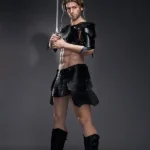 Silicone Muscular Bold Outdoor Forest Warrior Sex Doll