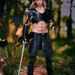Silicone Muscular Bold Outdoor Forest Warrior Sex Doll