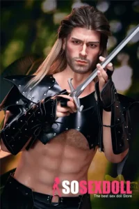 Silicone Muscular Bold Outdoor Forest Warrior Sex Doll