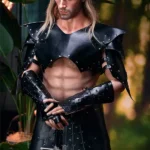 Silicone Muscular Bold Outdoor Forest Warrior Sex Doll