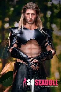 Silicone Muscular Bold Outdoor Forest Warrior Sex Doll
