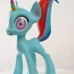 46cm 1ft5 Silicone Light Blue Castle Horse Pony Sex Doll