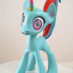 46cm 1ft5 Silicone Light Blue Castle Horse Pony Sex Doll