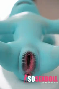 46cm 1ft5 Silicone Light Blue Castle Horse Pony Sex Doll